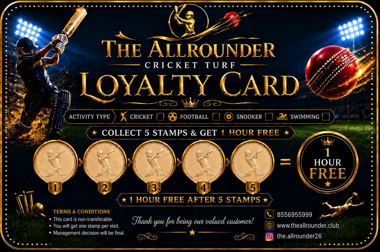 The All Rounder loyalty card